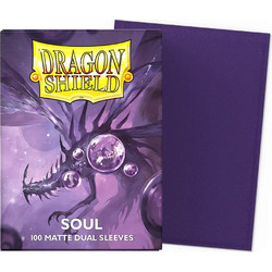 Dragon Shield - Matte Dual Soul (Metallic Purple) Sleeves - Standard Size (100)