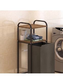Μεταλλικό Καλάθι Απλύτων Dh Box Brown 298Gns4101 (44x106x35)