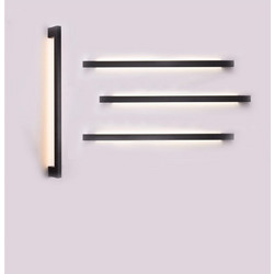 Inlight Επιτοίχιο Φωτιστικό LED Μαύρο 10W - Γραμμικό 60 cm (43042-BL)