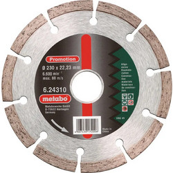 Metabo Διαμαντόδισκος Δομικών Υλικών 230mm Δίσκος Κοπής Δομικών Υλικών 230mm 624310000