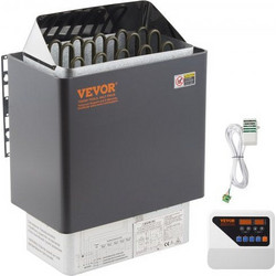 VEVOR 9KW Ηλεκτρική Θερμάστρα Ξηρής Σάουνας με Εξωτερικό Χειριστήριο, Ανοξείδωτος Χάλυβας, για Χώρους 9-13 m