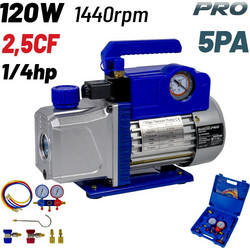 Bormann Pro Αντλία Κενού BVP1000 1/4hp 2.5CF με Σετ Ελέγχου Πίεσης 4 Εξόδων 077466