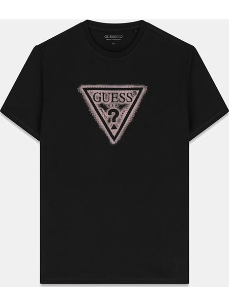 GUESS CN SS TRIANGLE SPRAY TEE ΜΠΛΟΥΖΑ ΑΝΔΡΙΚΟ M6BI40K6177-JBLK Black
