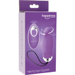 ToyJoy Happines Δονητής Egg για Ζευγάρια με Τηλεχειριστήριο 8.9cm Μωβ