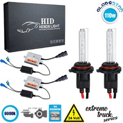 GLOBOSTAR H10 XCB Line KIT Βασικού Φωτισμού Φορτηγού 3rd Generation Can-Bus Extreme Truck Series XENON 110W 10350lm DC 24V Αδιάβροχο IP65 Ψυχρό Λευκό 6000K