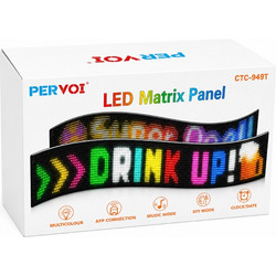 Pervoi Εύκαμπτη LED Matrix Οθόνη Πινακίδα με Bluetooth & Εφαρμογή 192 x 1762 mm CTC-949T - Flexible Bluetooth LED Matrix Display-014520-239292
