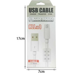 Καλώδιο δεδομένων USB σε Micro USB 1.5m - Data cable USB to Micro USB 1.5m-67244-67244