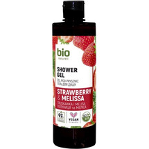 Bio Naturell, Bio Naturell, Strawberry & Melissa, Ενυδατικό, Αφρόλουτρο, Για όλους τους τύπους δέρματος, 437 ml