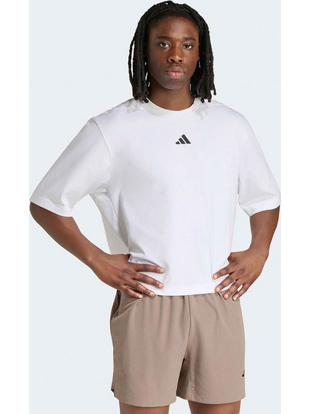 ADIDAS PrimeLift Tee Ανδρικό T-Shirt σε Λευκό Χρώμα