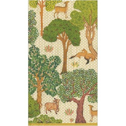 Χαρτοπετσέτες Guest Arcadian Forest Μπεζ 10.8x19.8cm Caspari (15 Tεμάχια)