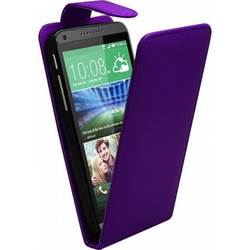 Δερμάτινη Θήκη Flip για HTC Desire 816 Μώβ (ΟΕΜ)
