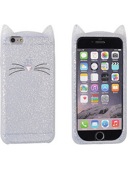 Back Case Cat Funny 3D iPhone 7 4.7'' Grey