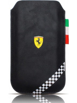 Θήκη Scuderia Ferrari Medium Sleeve Pouch (FEFOSLMB) Universal Μαύρο