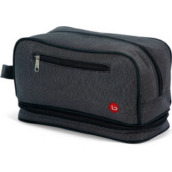 Benzi BZ2673 Ανδρικό Νεσεσέρ Ταξιδίου με Θήκες 28x12x17cm Γκρι