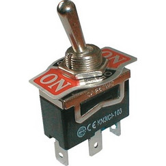 Toggle switch 3pol./3pin ON-OFF-ON 250V/10A