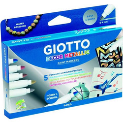 ΜΑΡΚΑΔΟΡΟΙ GIOTTO DECOR METALLIC 5TEM. 012452900