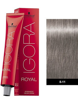 Schwarzkopf Igora Royal 8-11 Ξανθό Ανοιχτό Έντονο Σαντρέ Μόνιμη Βαφή Μαλλιών 60ml