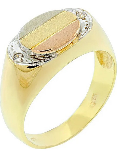 Million Diamonds Ανδρικό Δαχτυλίδι από Χρυσό 14K RA1222