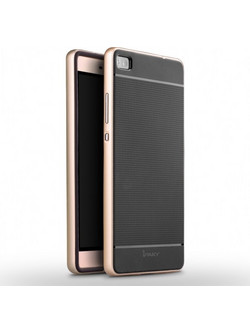 Θήκη IPAKY PREMIUM HYBRID για HUAWEI smartphone ASCEND P8 - ΧΡΥΣΟ