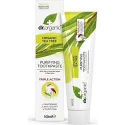 Dr. Organic Tea Tree Οδοντόκρεμα για Λεύκανση κατά της Ουλίτιδας 100ml
