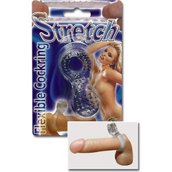Stretch Flexible Cock Ring Ελαστικό Δαχτυλίδι Πέους Σιλικόνης Διαφανές