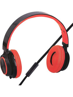 Grundig 06589 Ενσύρματα Ακουστικά On Ear Μαύρα Κόκκινα