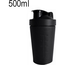 500mL(17.5oz) Healthy Sports Cup Stainless Steel Protein Powder Classic Shaker Bottle Replacement Milkshake Cup (OEM)