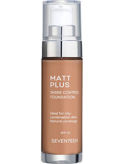 Seventeen Matt Plus 08 Medium Dark Liquid Foundation SPF20 30ml