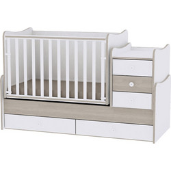 Lorelli Maxi Plus Πολυμορφική Κούνια με Στρώμα 62x110cm White Amber 10150300035A