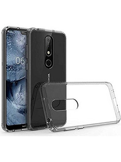 Back Θήκη Σιλικόνης Για Nokia 3.1 Plus- Διάφανο