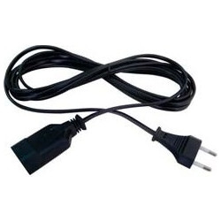POWER CABLE CORD EXTENSION BLACK 2X0.75 ΚΑΛΩΔΙΟ ΡΕΥΜΑΤΟΣ ΠΡΟΕΚΤΑΣΗ ΜΠΑΛΑΝΤΕΖΑ 3m ΜΑΥΡΟ VMZ1-1