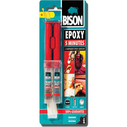 Bison Epoxy 5 Minutes Δύο-Συστατικών Εποξειδική Κόλλα 24 ml - 6305448