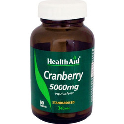 Health Aid Cranberry Extract 5000mg 60 Ταμπλέτες