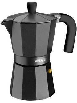 Monix Vitro Μπρίκι Espresso 6Cups Μαύρο