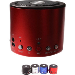 WS-138RC Ηχείο Bluetooth 4W με Ραδιόφωνο Κόκκινο