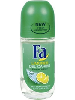 Fa Caribbean Lemon Αποσμητικό Roll On 48h Χωρίς Αλουμίνιο 50ml