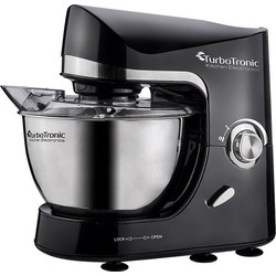 Turbotronic TT-002 Black Κουζινομηχανή 1500W με Ανοξείδωτο Κάδο 5lt