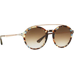 Persol PO3172S 105851 Ανδρικά Γυαλιά Ηλίου Στρογγυλά Μεταλλικά Χρυσά με Καφέ Degradee Φακό