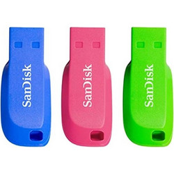 Sandisk Cruzer Blade 16GB USB Stick 2.0 με USB-A 3pcs