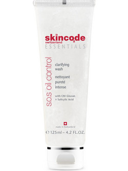 Skincode S.O.S Oil Control Clarifying Wash Gel Καθαρισμού Προσώπου για Ακμή 125ml