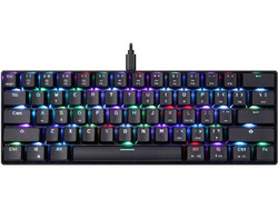 Motospeed CK61 Μηχανικό Gaming Πληκτρολόγιο 60% με Outemu Blue Διακόπτες RGB Black