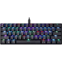 Motospeed CK61 Μηχανικό Gaming Πληκτρολόγιο 60% με Outemu Blue Διακόπτες RGB Black