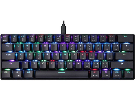 Motospeed CK61 Μηχανικό Gaming Πληκτρολόγιο 60% με Outemu Blue Διακόπτες RGB Black