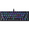 Motospeed CK61 Μηχανικό Gaming Πληκτρολόγιο 60% με Outemu Blue Διακόπτες RGB Black