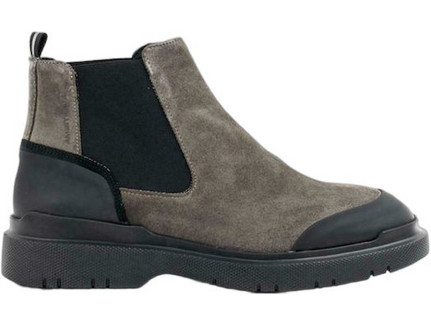 Ambitious Ανδρικά Chelsea Μποτάκια Suede Γκρι 1W1.080.186