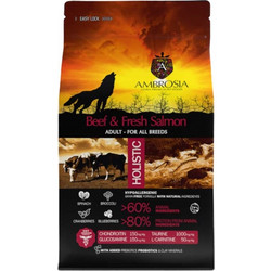 Ambrosia Grain Free Adult Beef & Fresh Salmon 12kg
