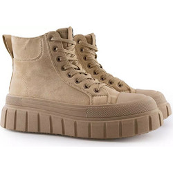 Refresh Γυναικεία Αρβυλάκια Πλατφόρμα Suede Nude 170300