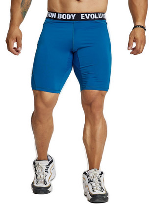 Evolution Body Ανδρικό Κολάν Ποδηλατικό Μπλε EVO-FIT 2556
