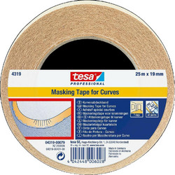 TESA Χαρτοταινία 19mm x 25m 1τμχ Masking Tape for Curves