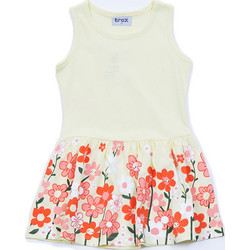 TraX Παιδικό Φόρεμα Floral Κίτρινο 43232